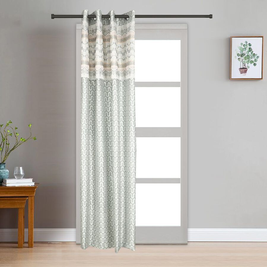 7ft. Light Green Microfiber Door Curtain, , large image number null
