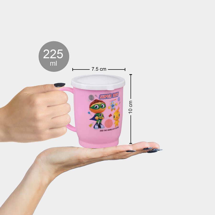 Plastic And Stainless Steel Mug, 225 ml, Microwave Safe, , large image number null