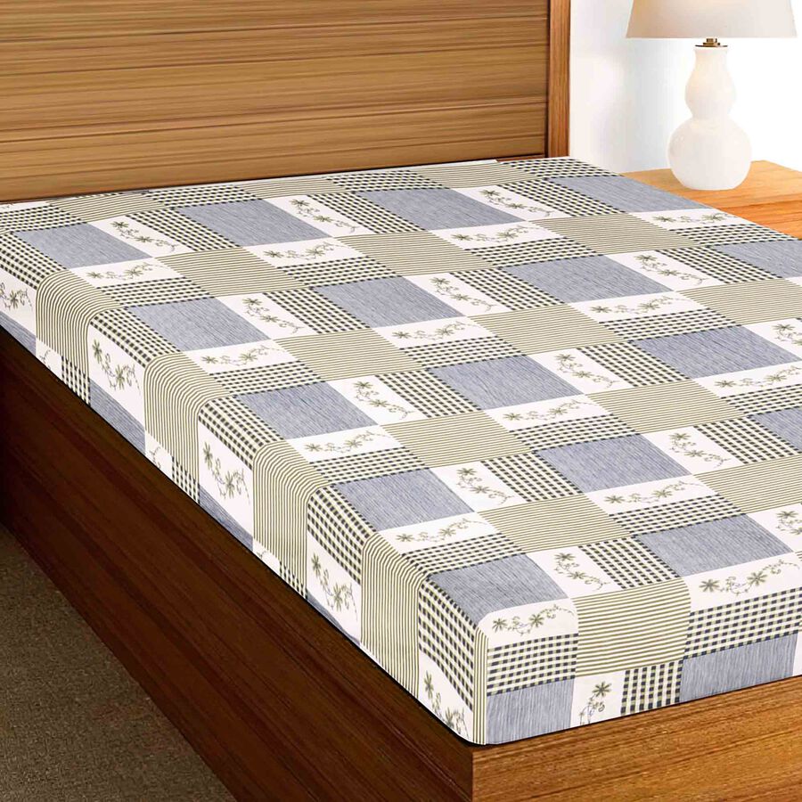 Grey Microfiber Single Bedsheet, , large image number null