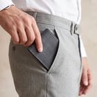 Men's Blue Polyurethane Wallet, , small