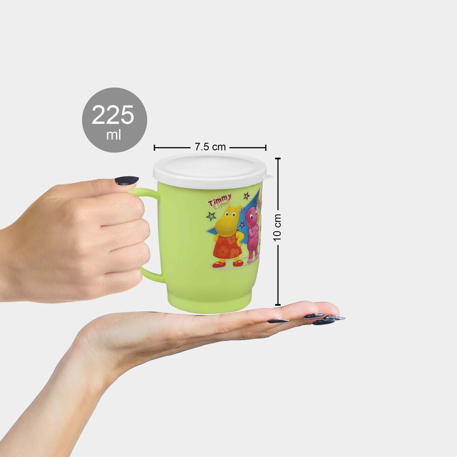 Plastic And Stainless Steel Mug, 225 ml, Microwave Safe, , large image number null