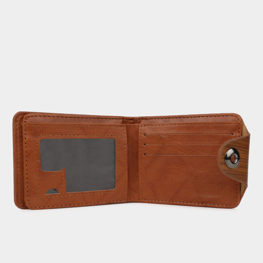 Men PU Brown Wallet, , large image number null