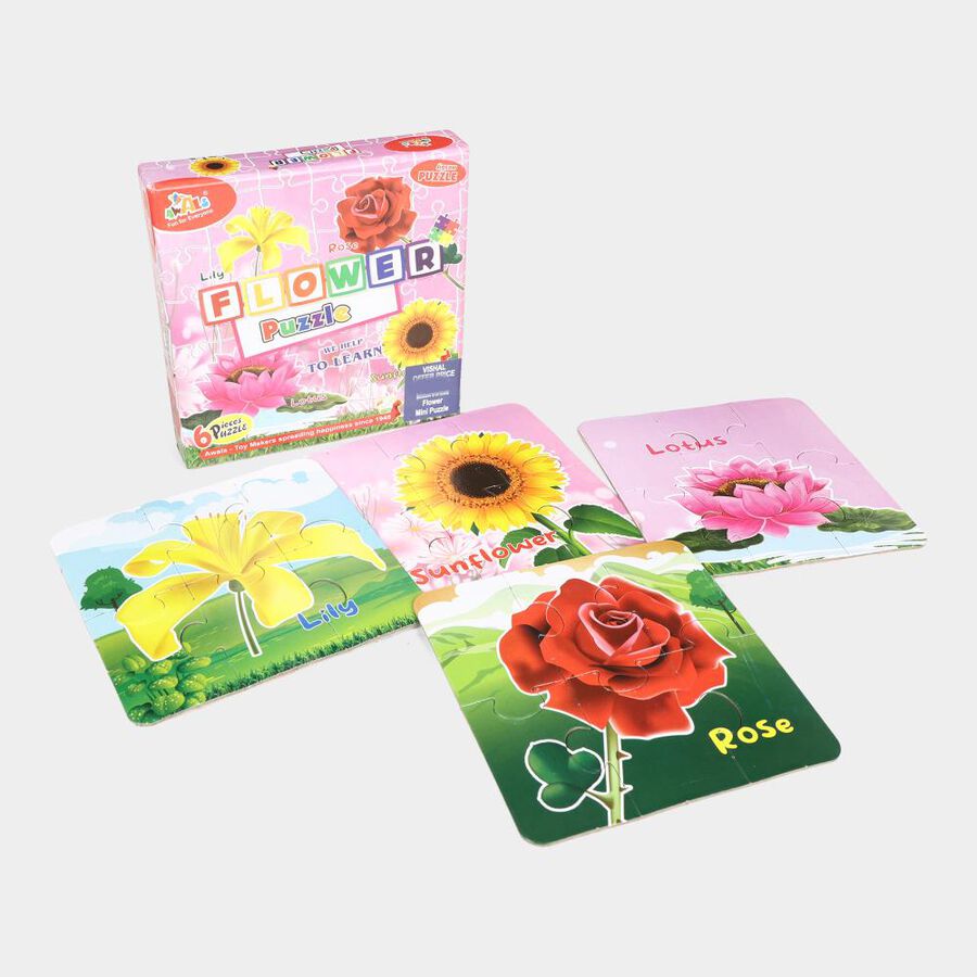 Kid's Flowers Puzzle, 24 Pcs., , large image number null