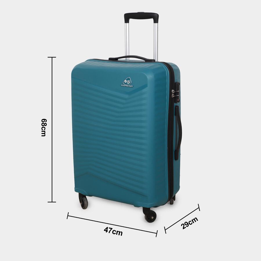 4-Wheel Light Green Polypropylene Hard Case Trolley, Medium, , large image number null