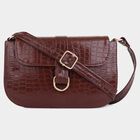 Women's Tan Polyurethane Sling Bag, , small image number null
