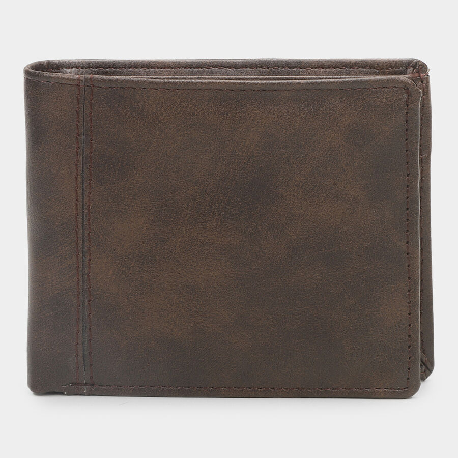 Brown Pu Wallet, , large