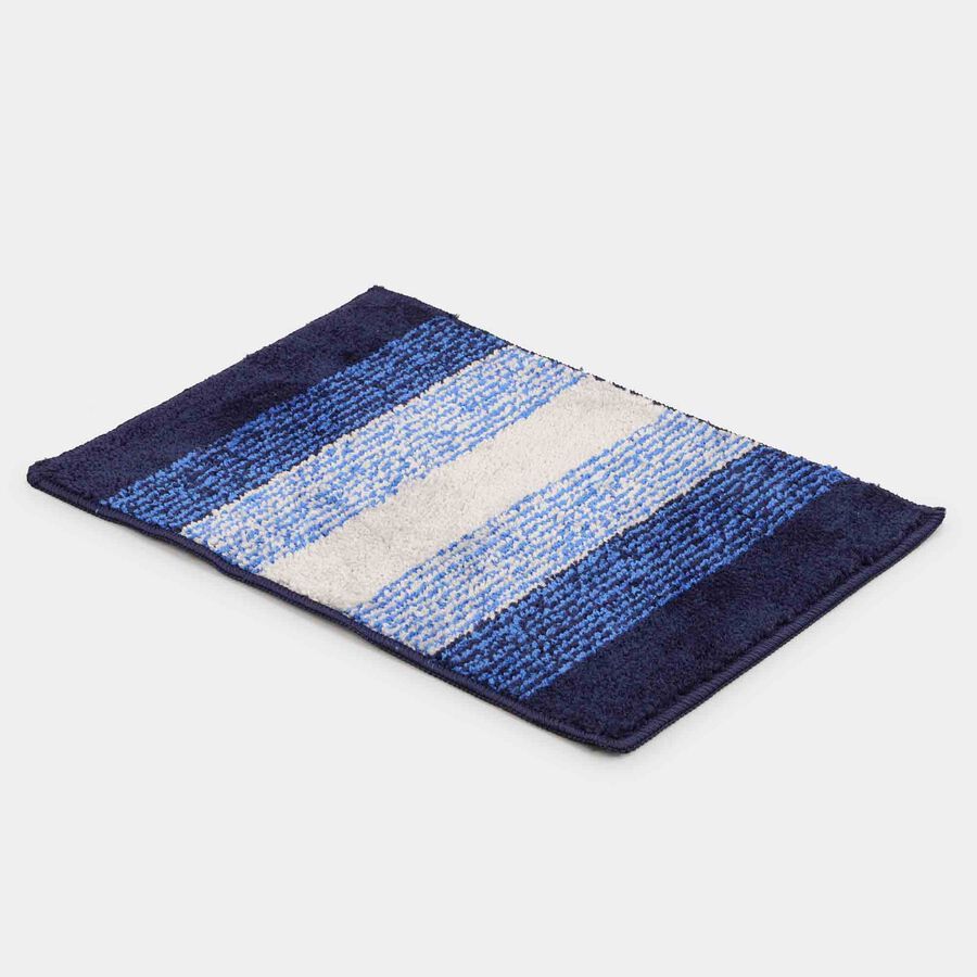 Anti-Skid Blue Polyester Door Mat, , large image number null