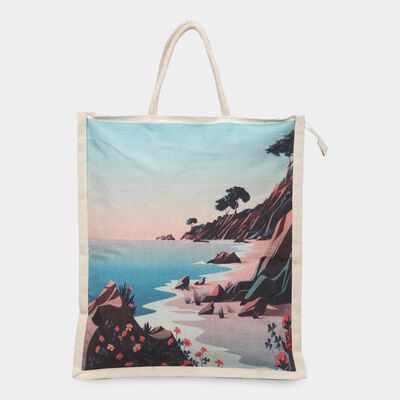 Beige Canvas Bag