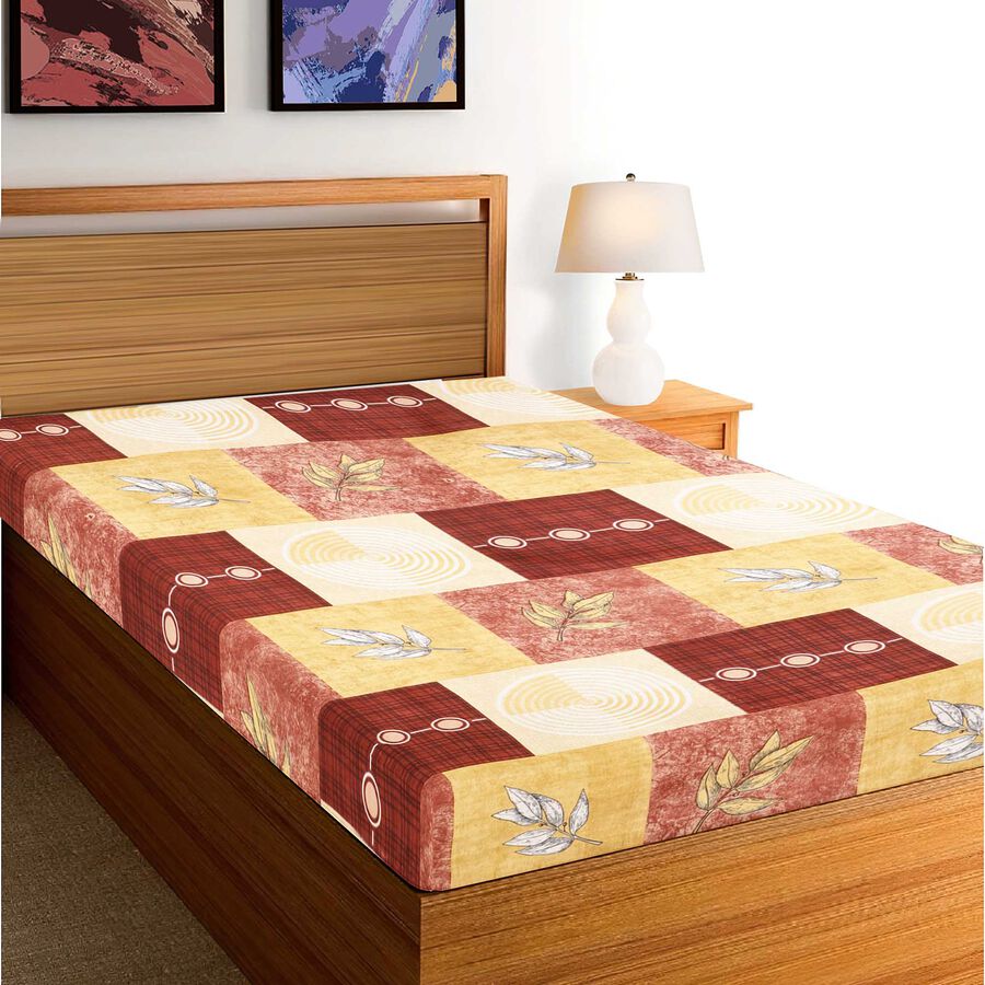 Red Microfiber Single Bedsheet, , large image number null