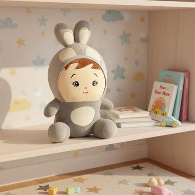 Kid's Soft Cartoon Baby Doll Plush Toy