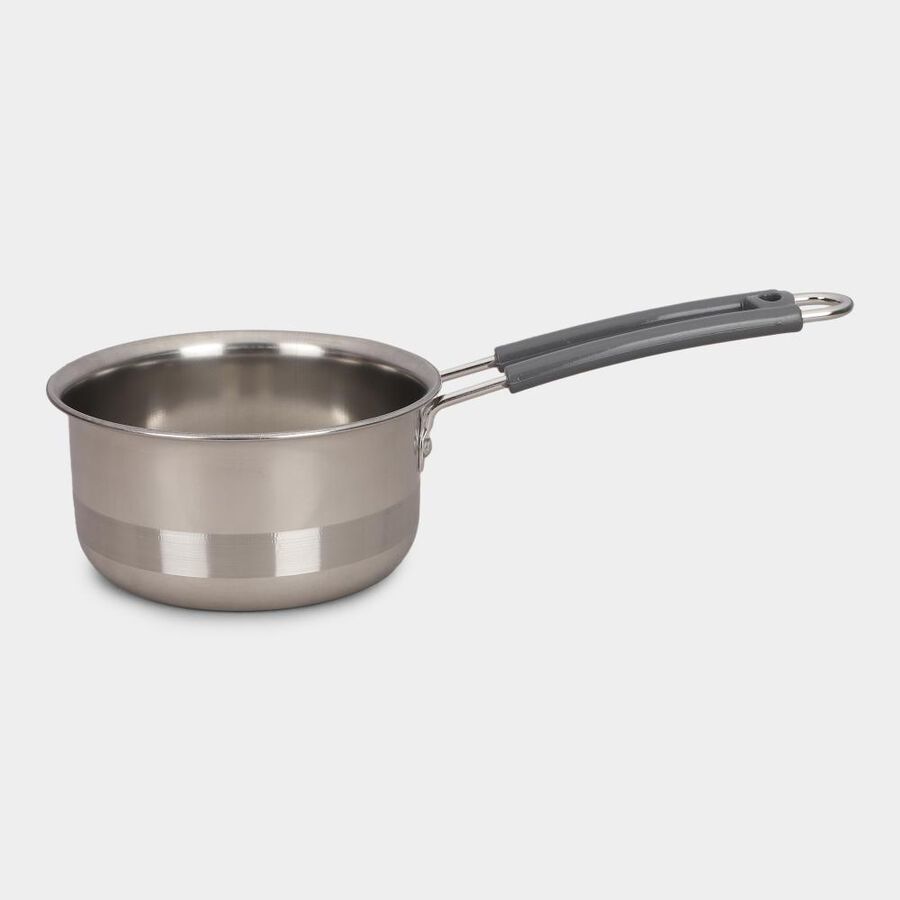 2 Pcs. Steel Cookware(1 Saucepan & 1 Kadahi), , large image number null