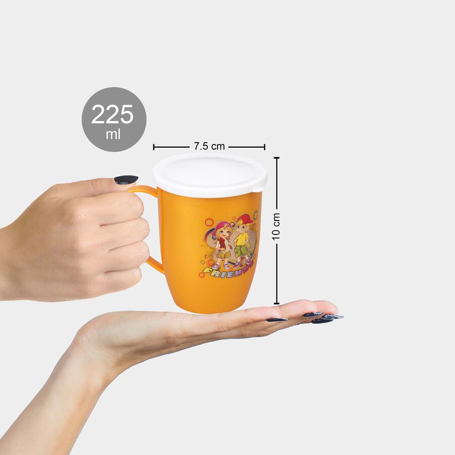 Plastic and Steel Mug, 225 ml, Microwave Safe, , large image number null