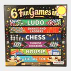 Kid's 6-in-1 Board Game Set, , small