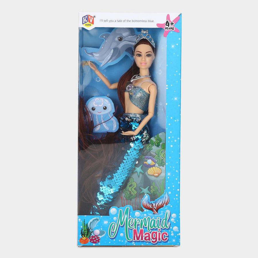 Kid's Magical Mermaid Princess Doll Toy Set, , large