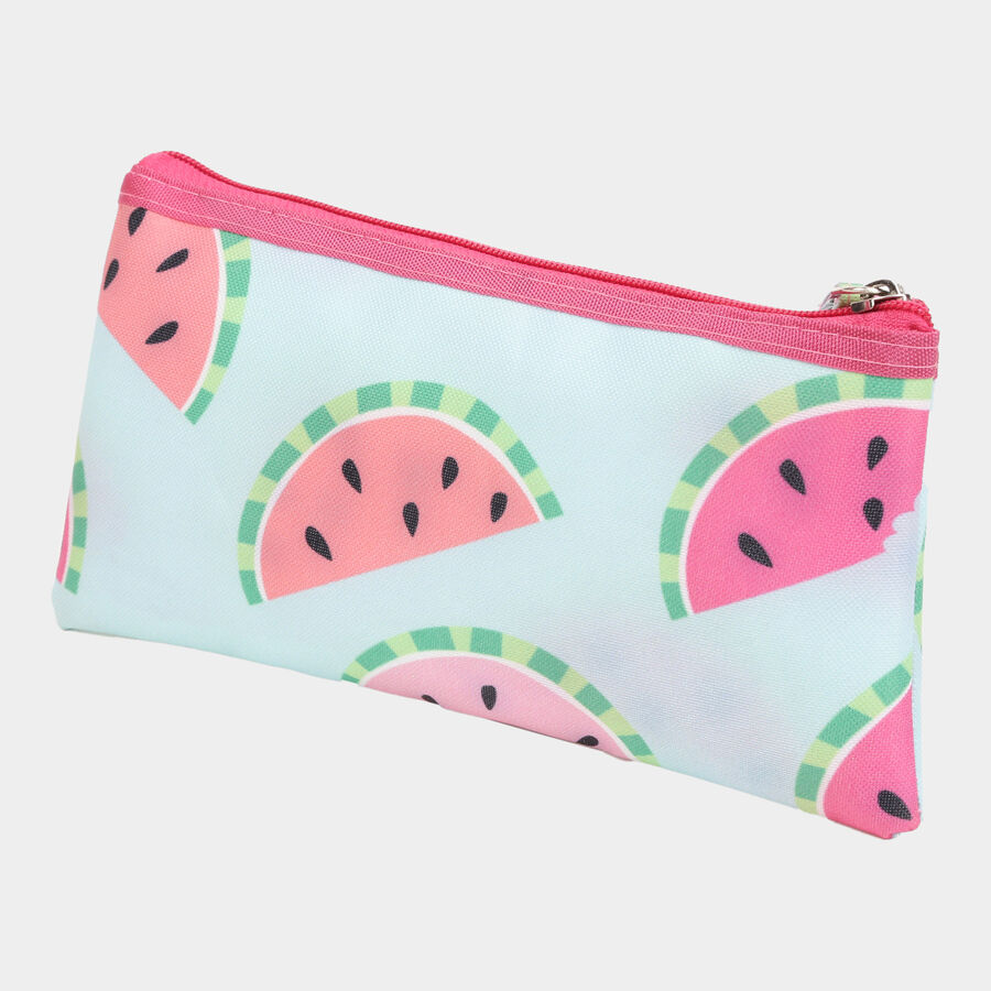 1 Pc. Fabric Pencil Pouch - Colour/Design May Vary, , large image number null