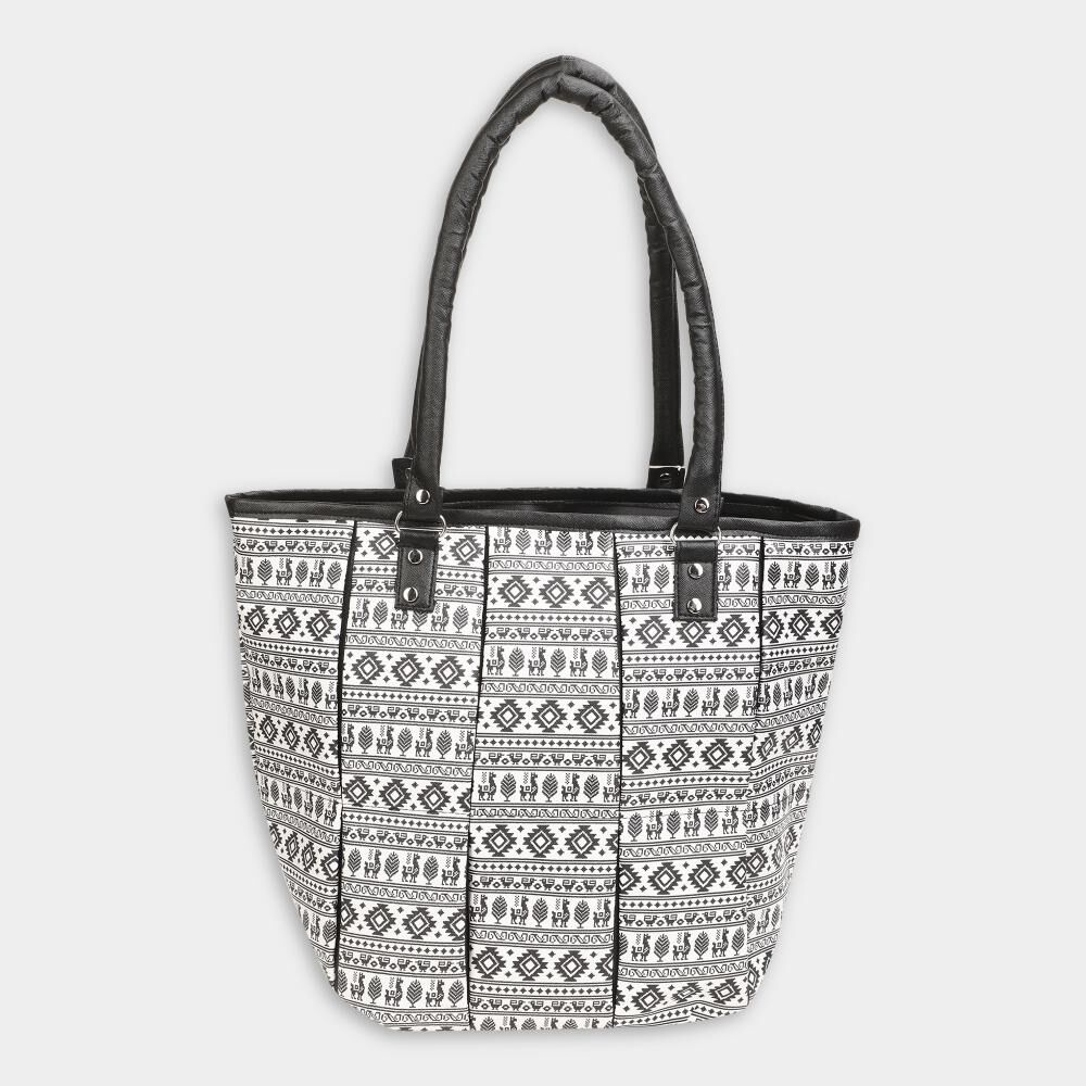 Lucky Charm                         Women's White Polyurethane Tote Bag