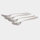 Set of 4 Stainless Steel Dessert Forks, , small image number null