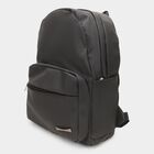 Women's Black Polyurethane Backpack, , small image number null