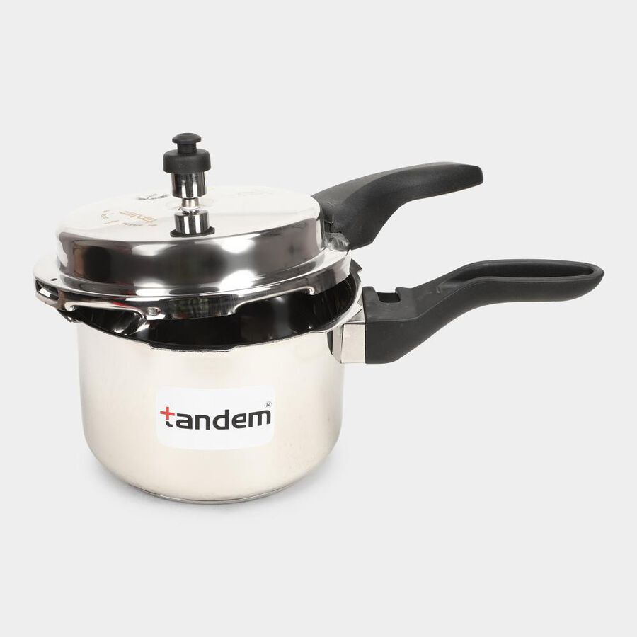 3 L Steel Pressure Cooker, , large image number null