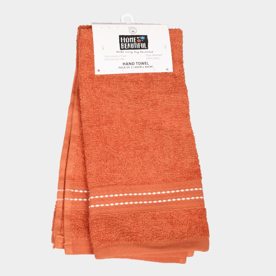 360 GSM Orange Cotton Hand Towel, , large image number null