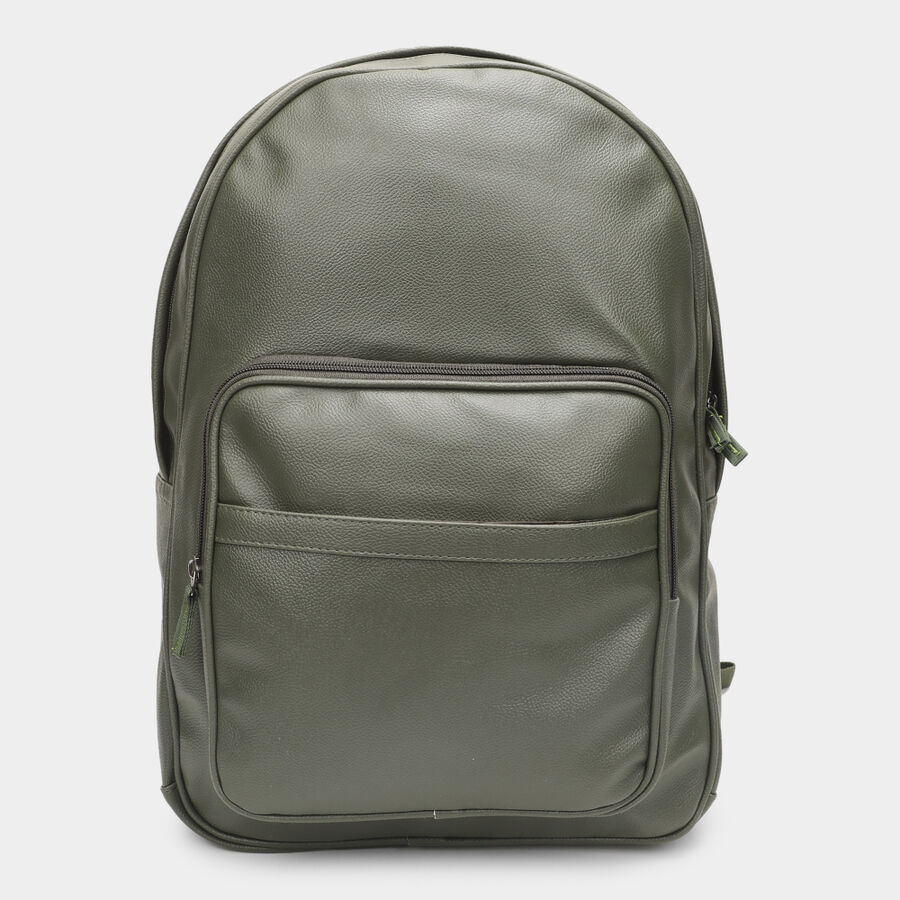 Women's Olive Polyurethane Backpack, , large image number null