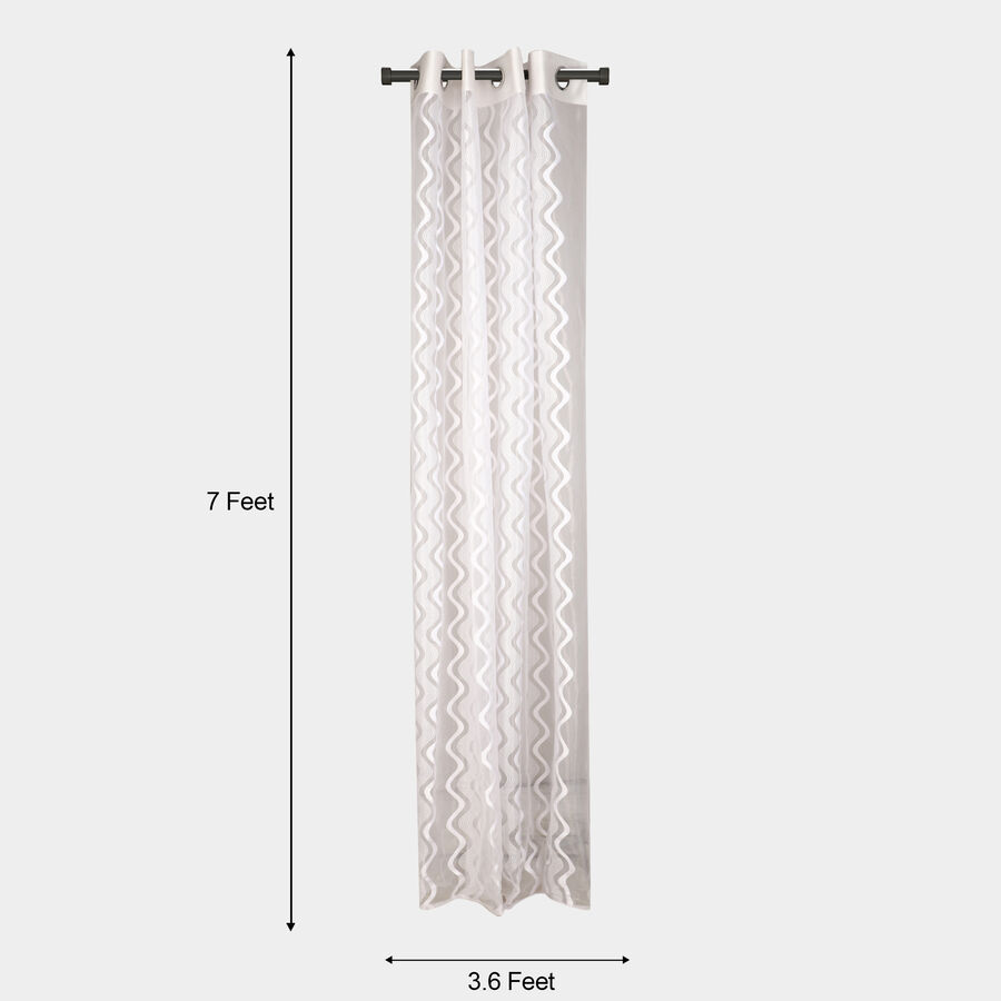 7ft. White Polyester Curtain, , large