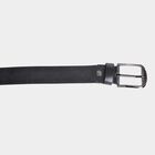 Men's Black Leather Casual Belt, , small image number null