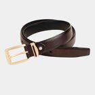 Men's Brown Polyurethane Formal Belt, , small image number null