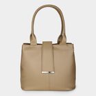 Women's Brown Pu Evening Bag, , small