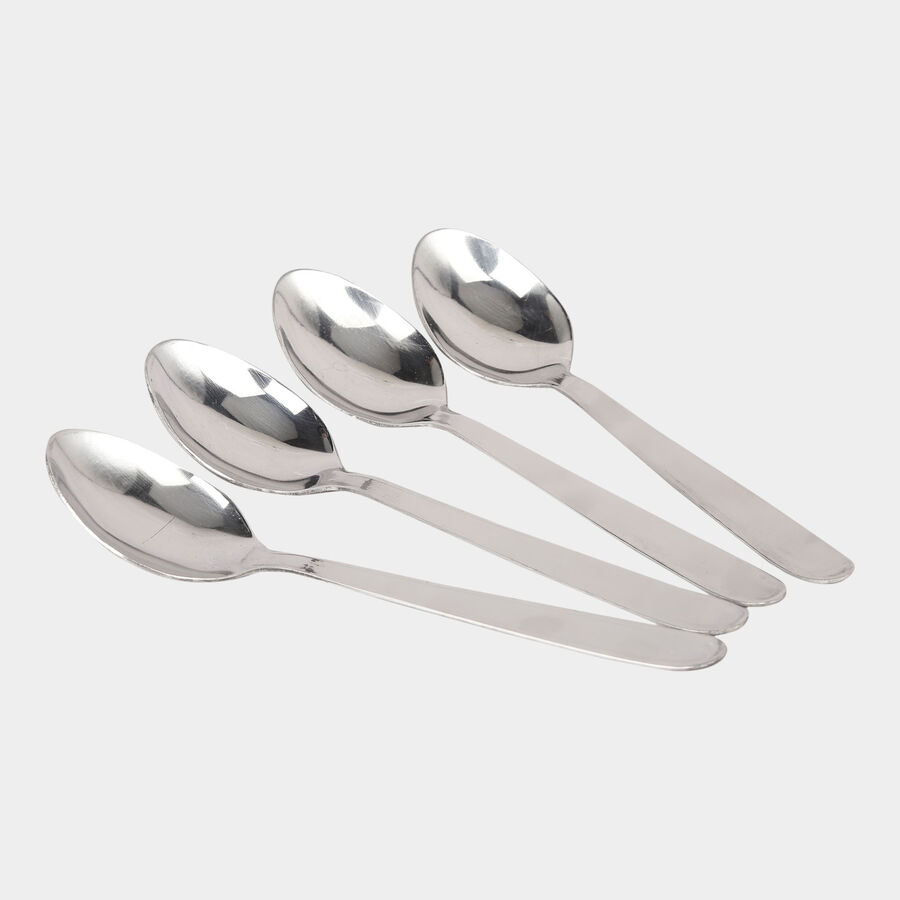 Set of 4 Stainless Steel Baby Spoons, , large image number null
