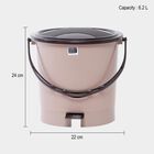 6.2 L Brown Plastic Dustbin, , small image number null