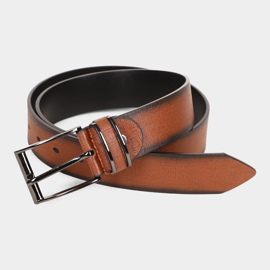 Men's Tan Polyurethane Casual Belt, , large image number null