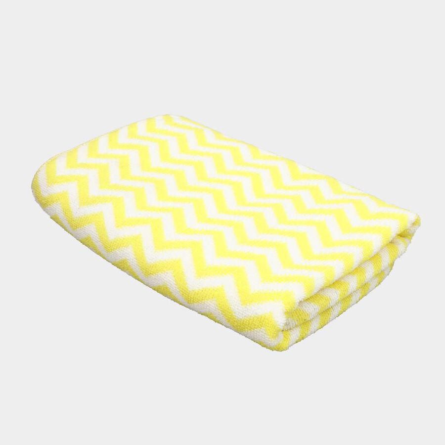 155 GSM Yellow Microfiber Bath Towel, , large image number null