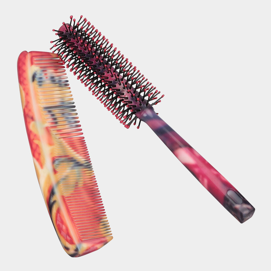 Unisex Plastic Hair Brush- Color or Design May Vary, , large image number null