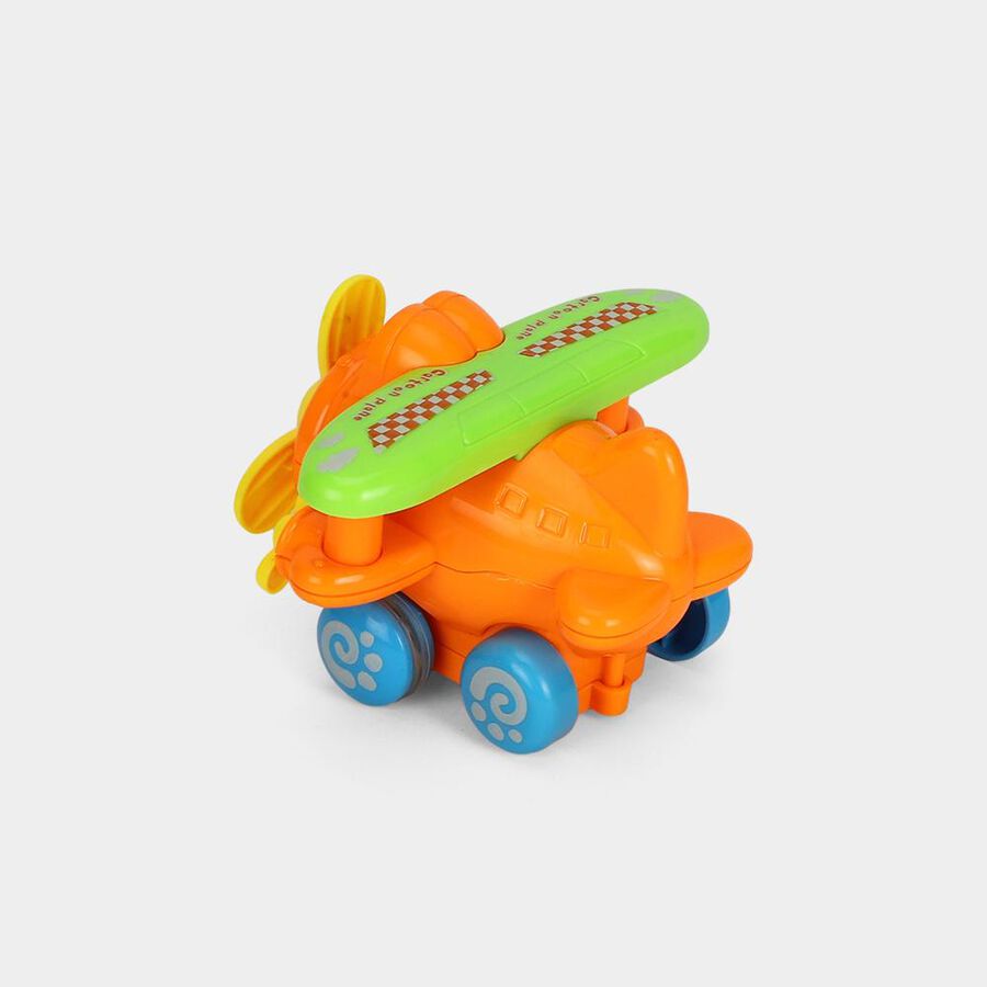 Kid's Orange Plastic Plane, , large
