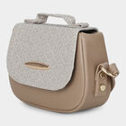 Woman's Beige Polyurethane Bag, , small