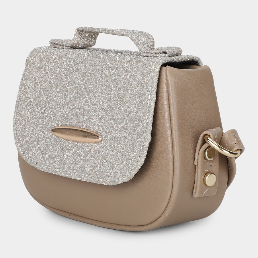 Woman's Beige Polyurethane Bag, , large