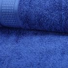 450 GSM Blue Cotton Bath Towel, , small image number null