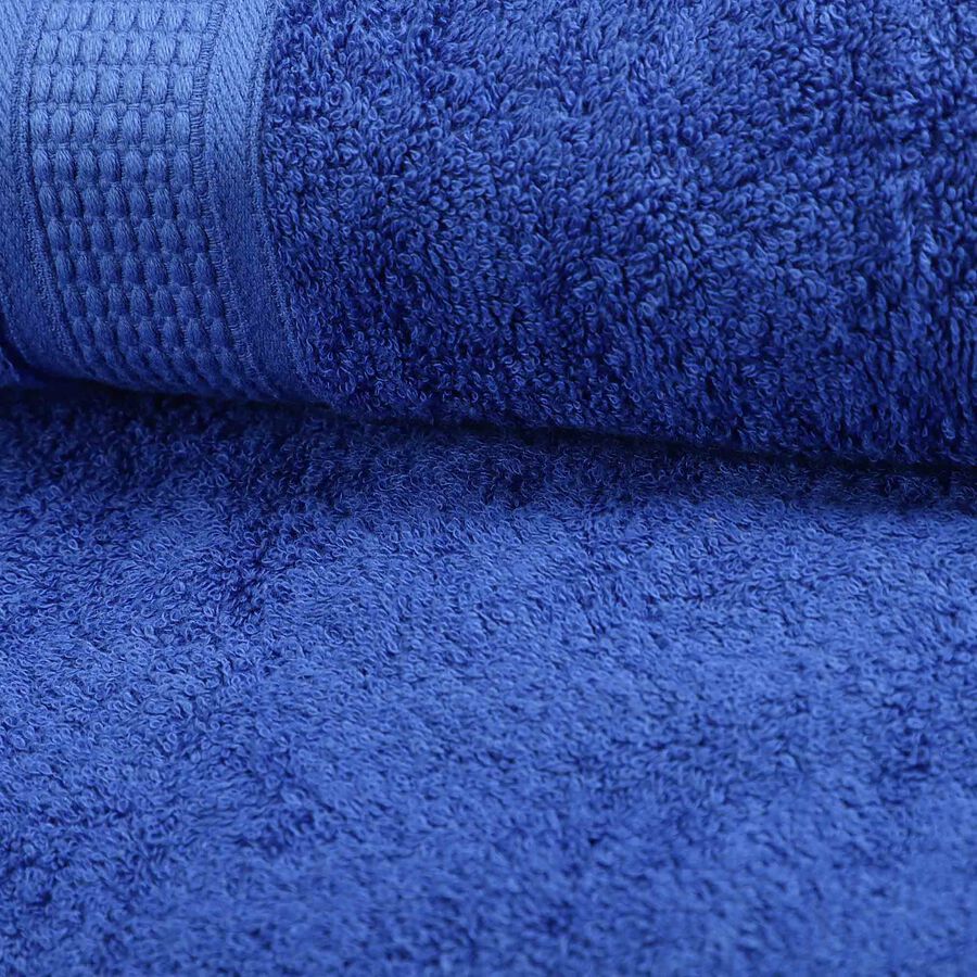 450 GSM Blue Cotton Bath Towel, , large image number null