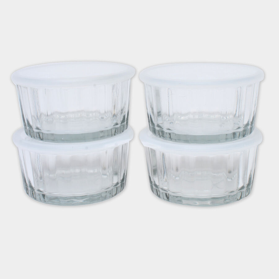 125 ml Glass Jar with Lid, Set of 4, , large image number null