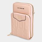 Women's Pink Polyurethane Sling Bag, , small image number null