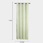 7 ft. Light Green Polyester Curtain, , small image number null