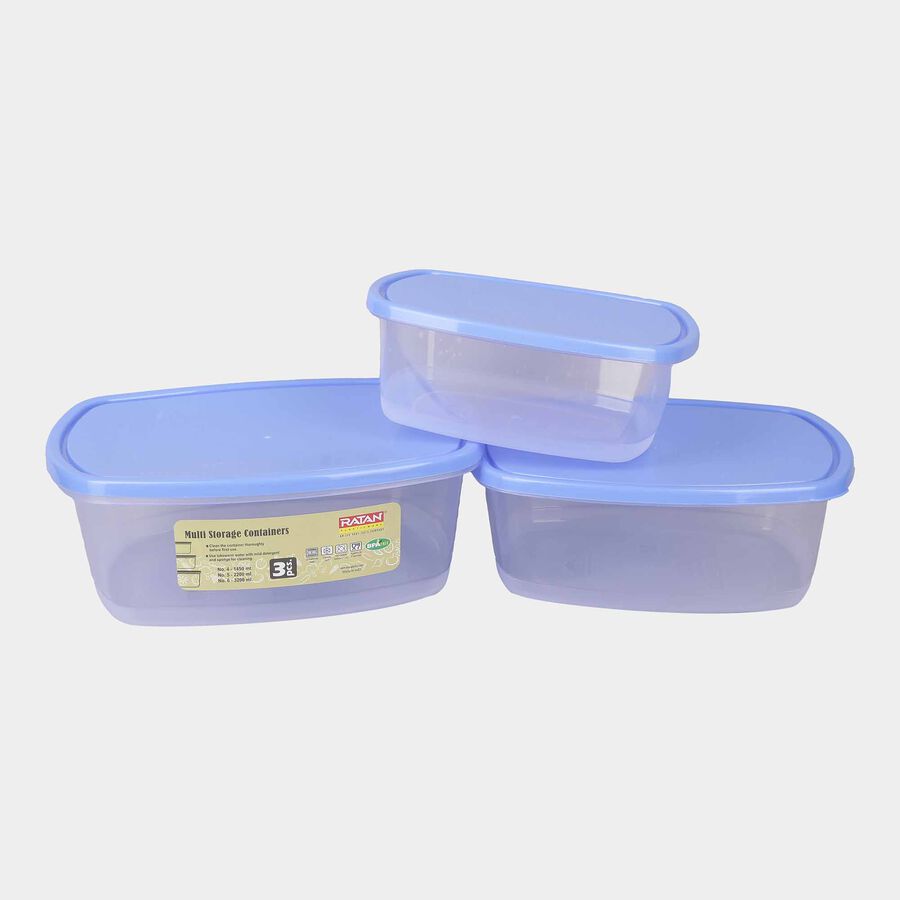Plastic Container Set of 3, , large image number null