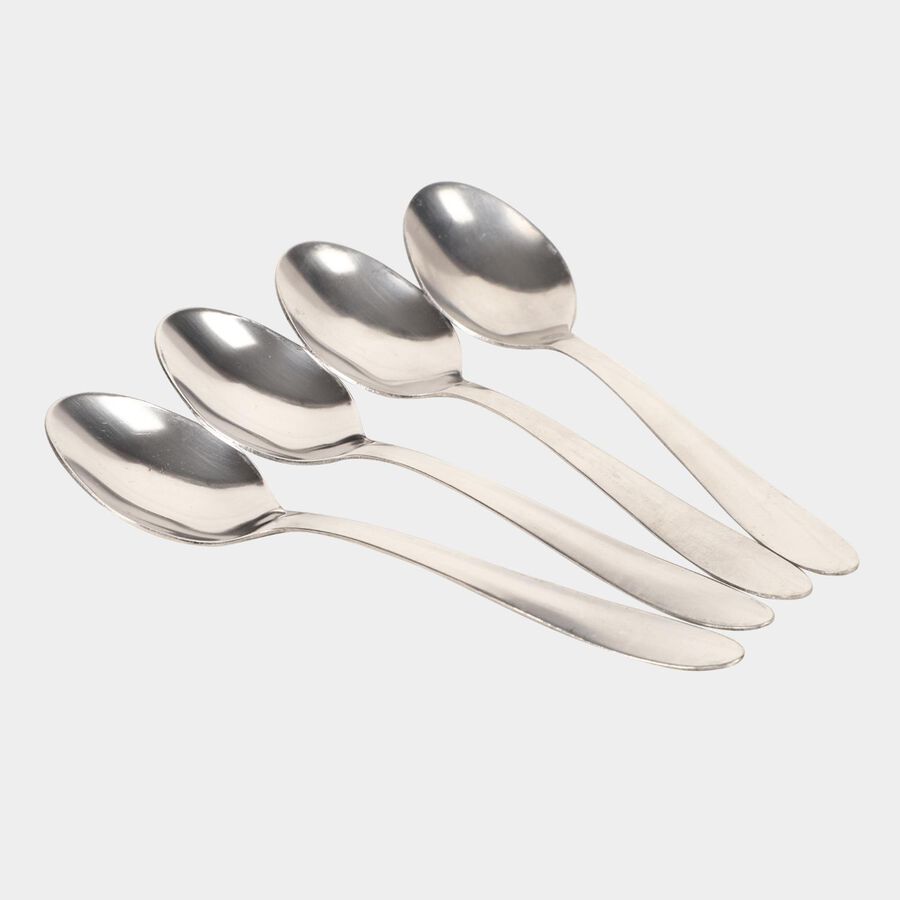 Steel Baby Spoon, Set of 4, , large image number null