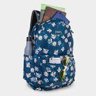 Women's Blue Fabric Backpack, , small image number null