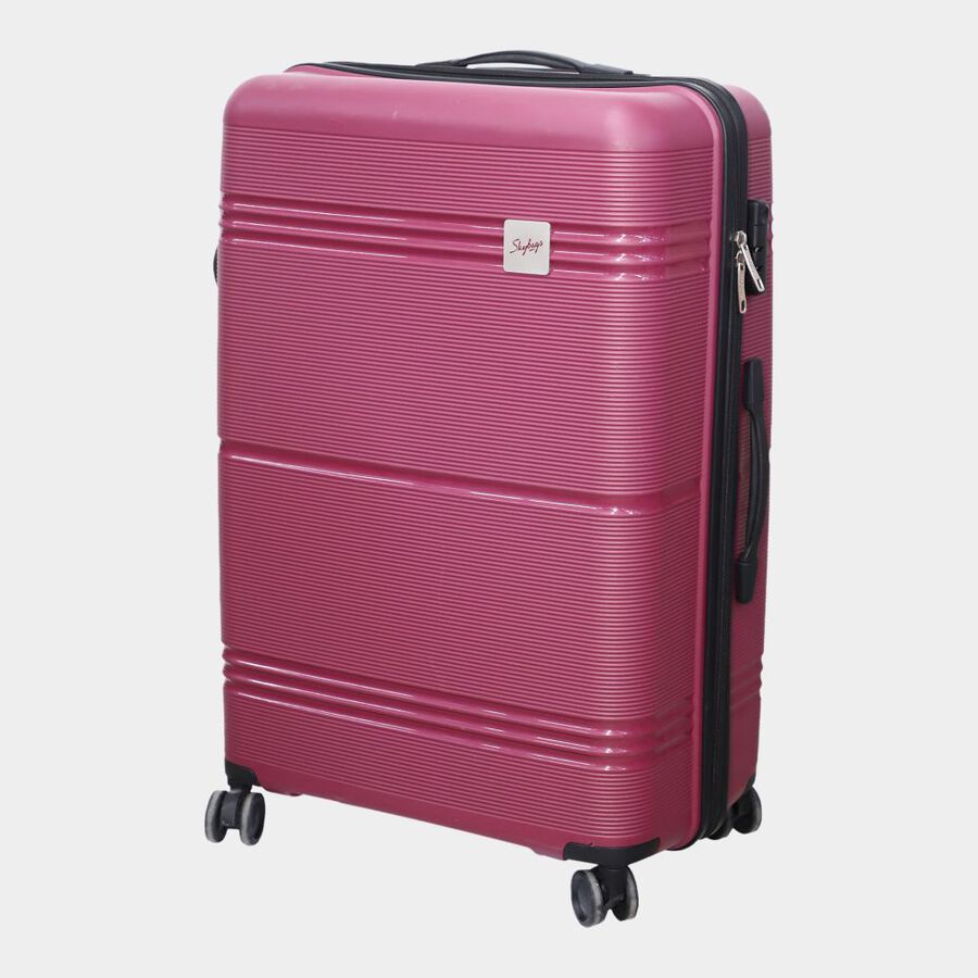 8-Wheel Maroon PVC Matee Hard Case Trolley, Large, , large image number null
