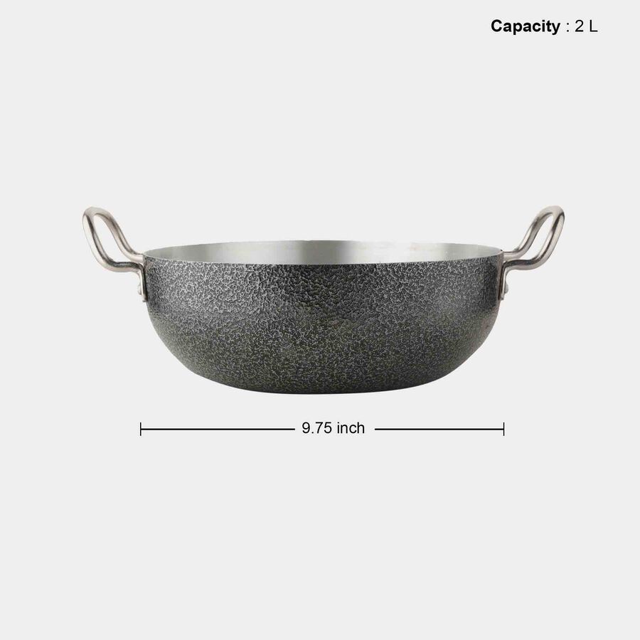 2 L Aluminum Kadhai, Induction Compatible, , large image number null