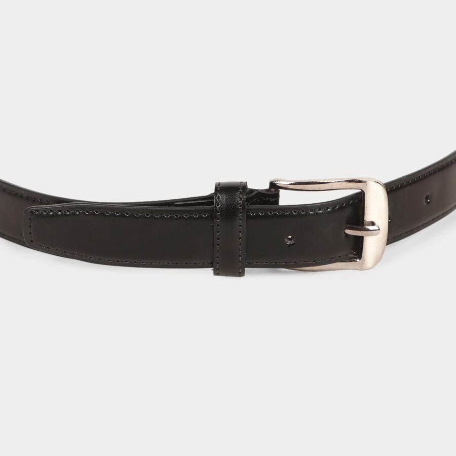 Men's Black Polyurethane Formal Belt, , large image number null