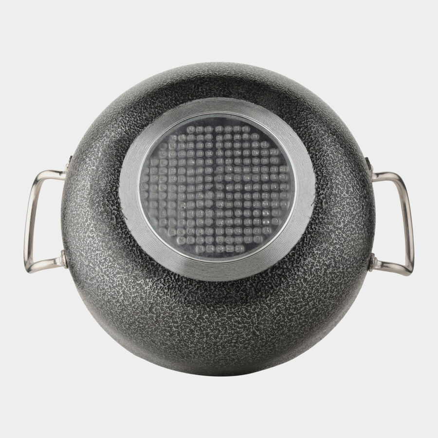 Aluminium Kadhai - 9.75 in. (2 L), Induction Compatible, , large image number null