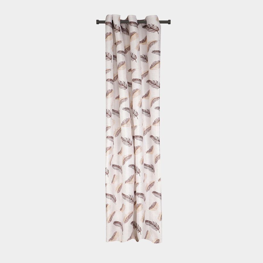 9ft. Cream Microfiber Long Door Curtain, , large image number null